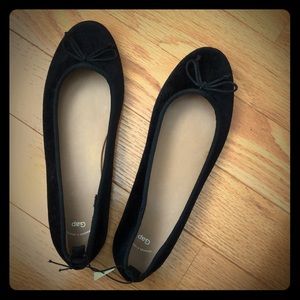 Black Velvet Ballet Flats